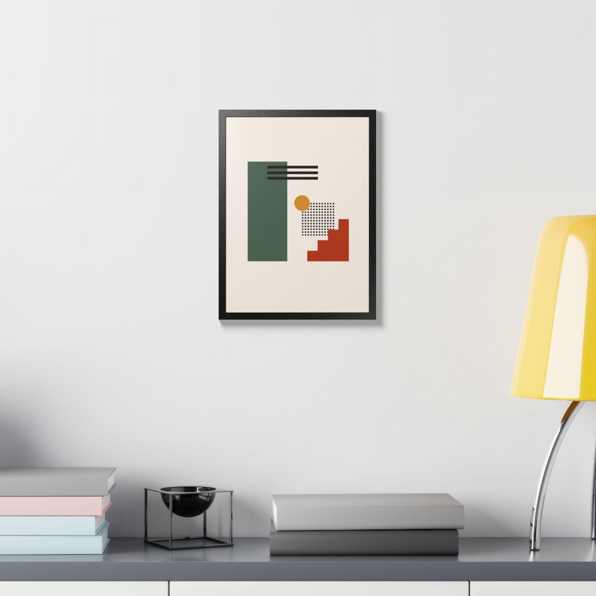 Multi-Color Framed Poster | Abstract Wall Art, Boho Home Decor | Pattern 3