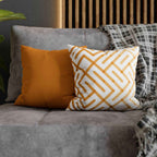 Cushion Cover, Throw pillow Case for Couch ( Single Piece) : Patterned Orange - SnugLiving