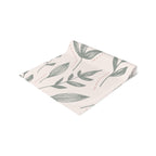 Hand-Drawn Leafy Green Table Runner – Modern Botanical Table Accent - SnugLiving
