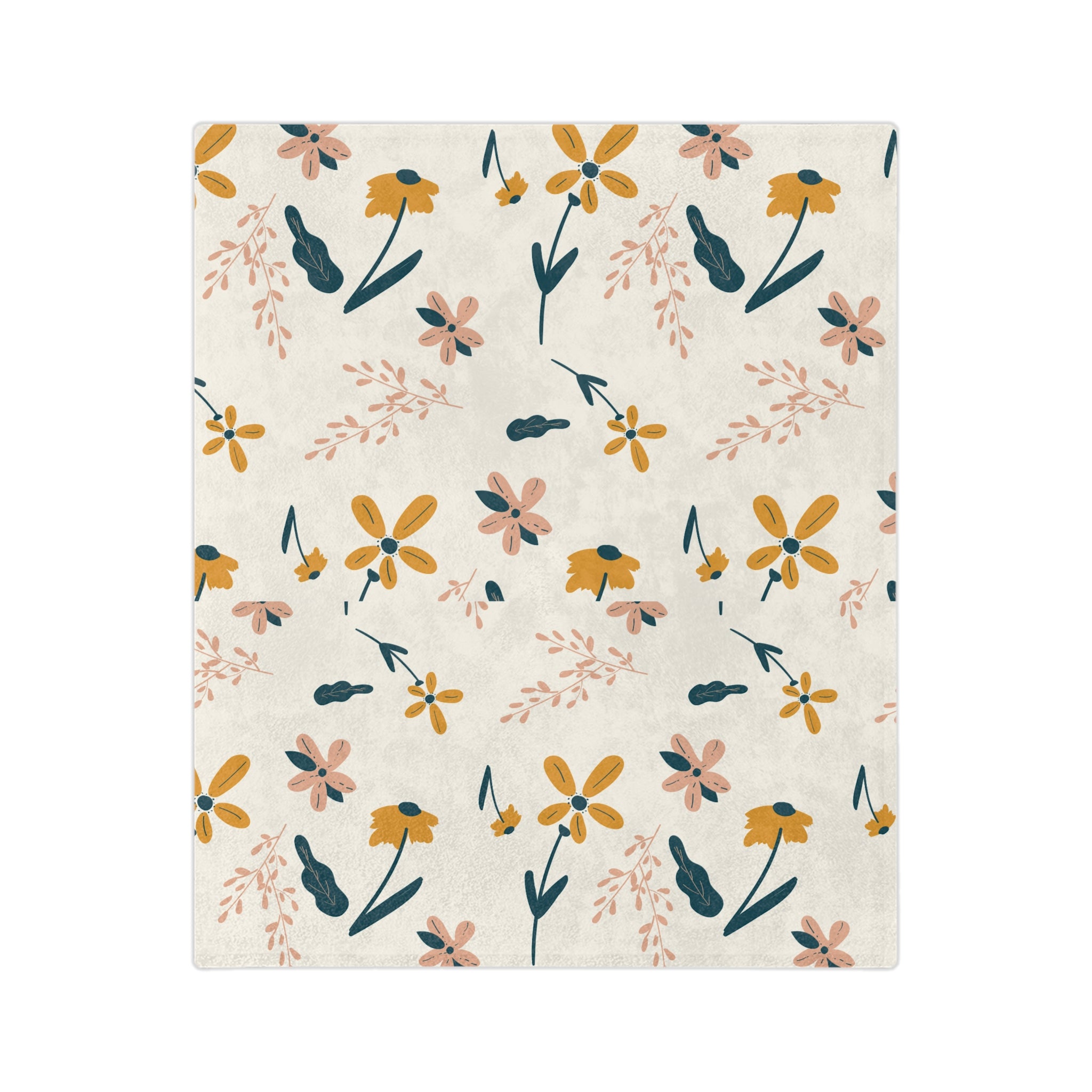 Microfiber Blanket | Soft Throw for Home Decor - Yellow and Teal