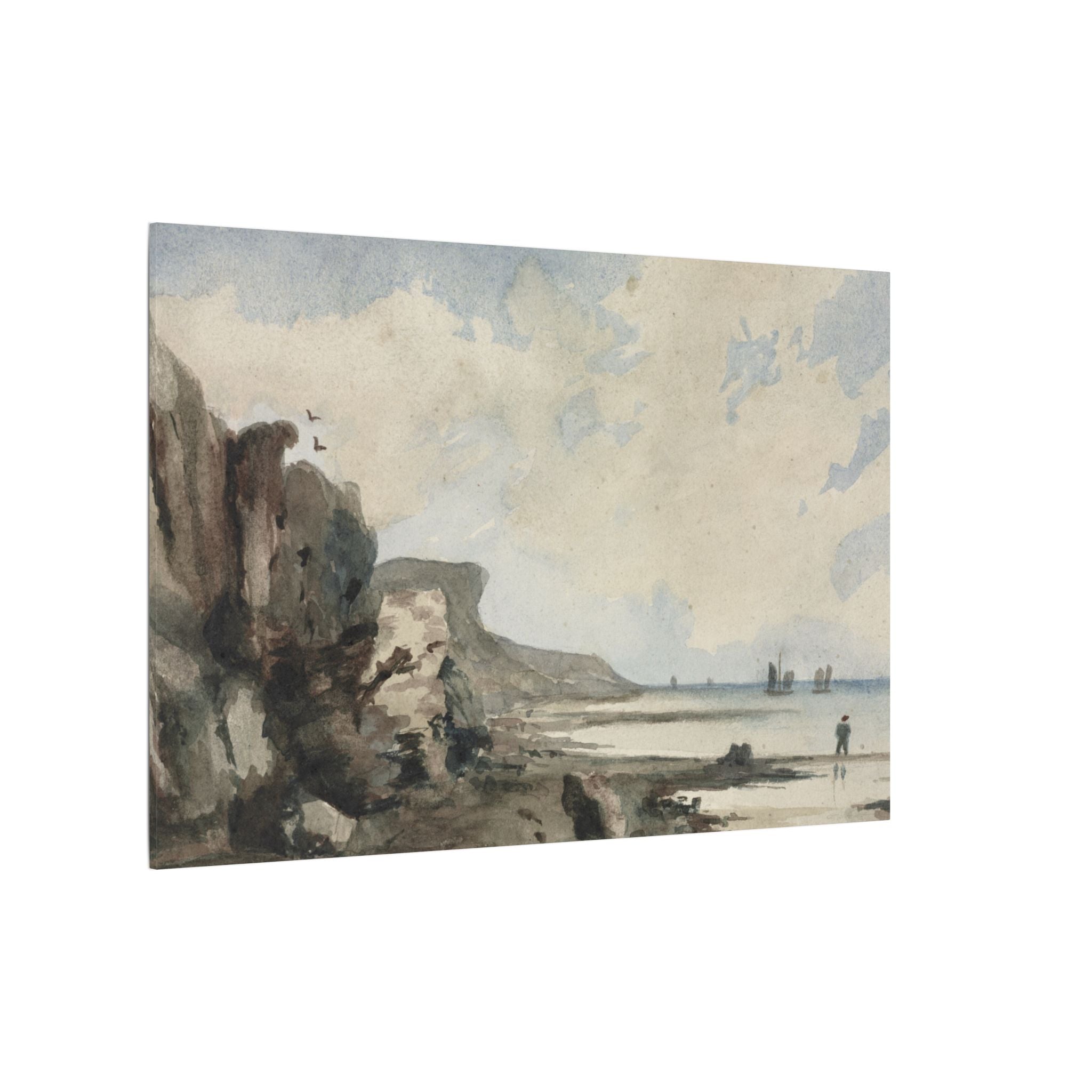 Watercolor House Canvas Art Print for Home Decor