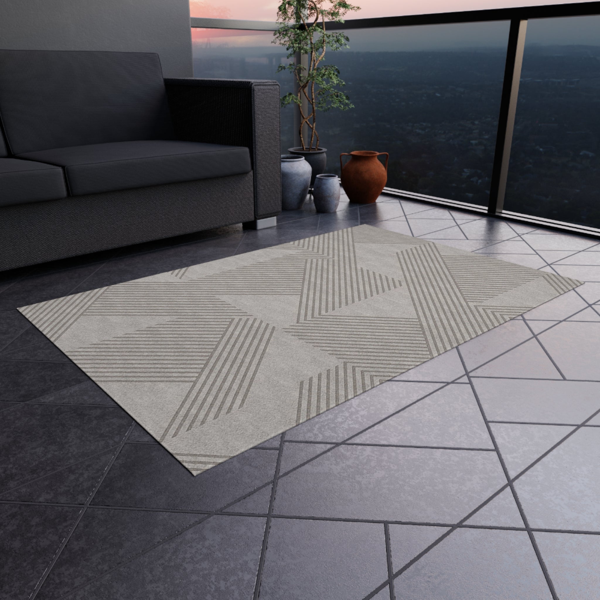 Stylish Outdoor Rug for Patios, Decks, and Gardens | Perfect for Home Decor, Picnics, Beach Days, Outdoor Gatherings