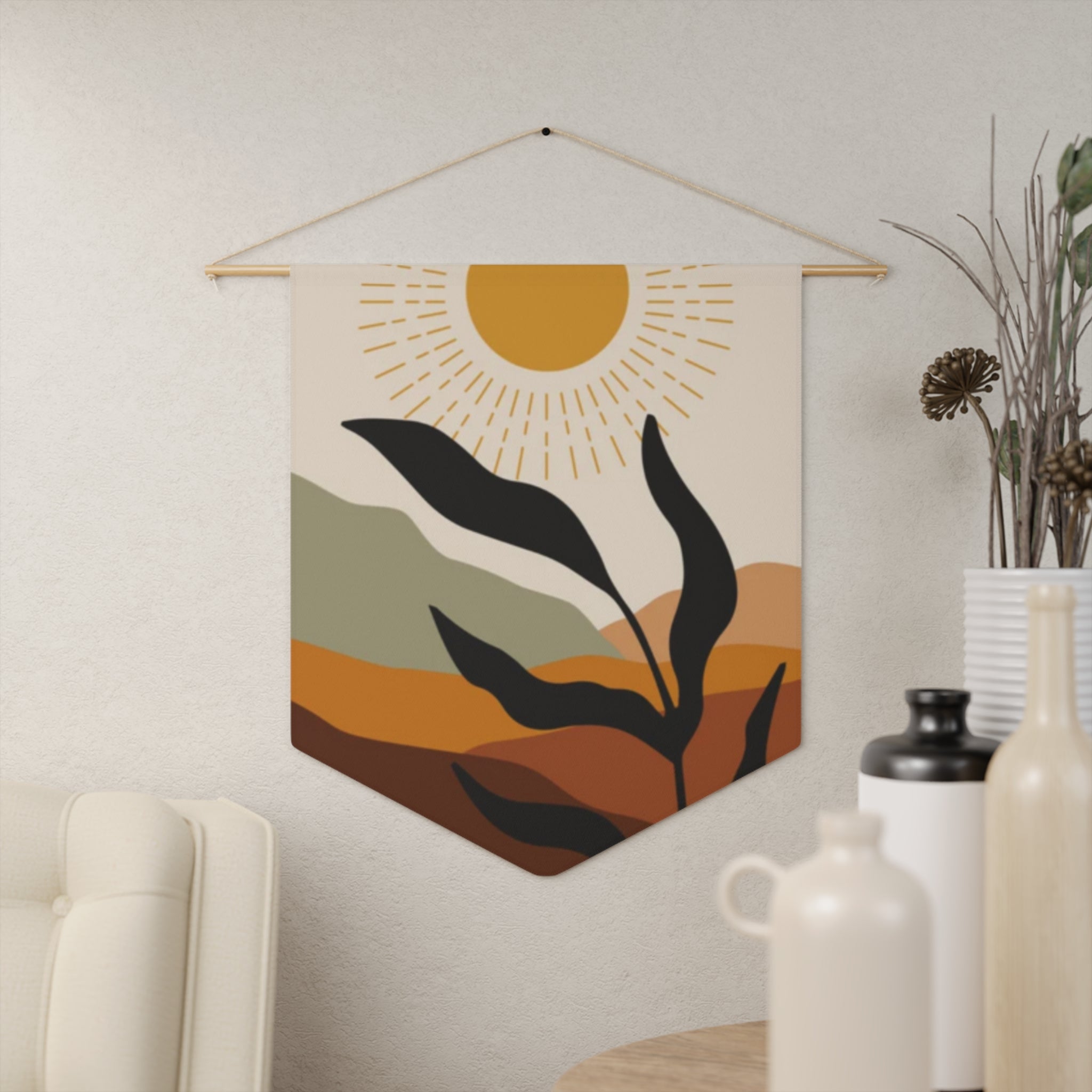 Pennant Flag/Wall Art - Sunny Scene
