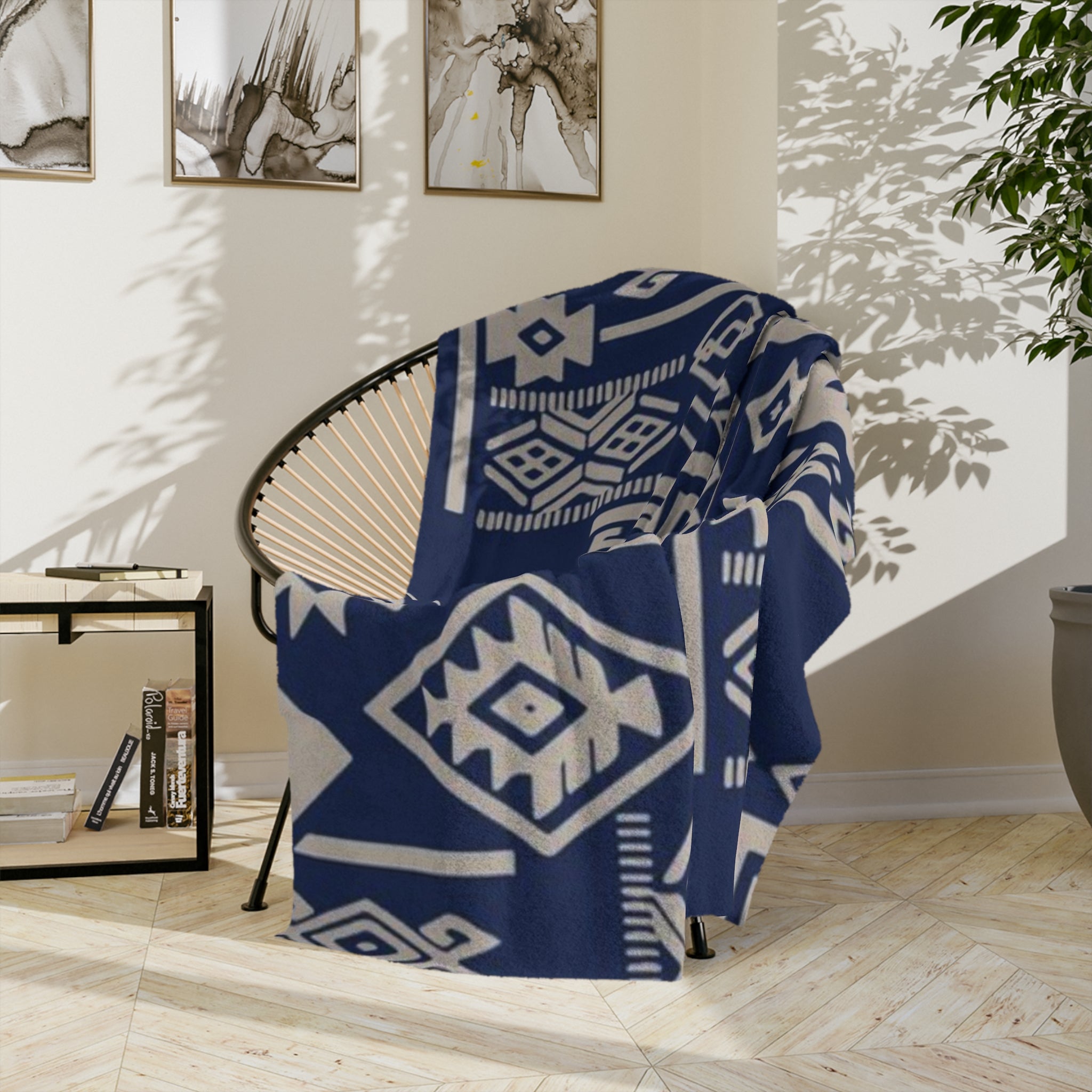 Microfiber Blanket | Soft Throw for Home Decor - Deep Blue