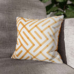 Cushion Cover, Throw pillow Case for Couch ( Single Piece) : Patterned Orange - SnugLiving