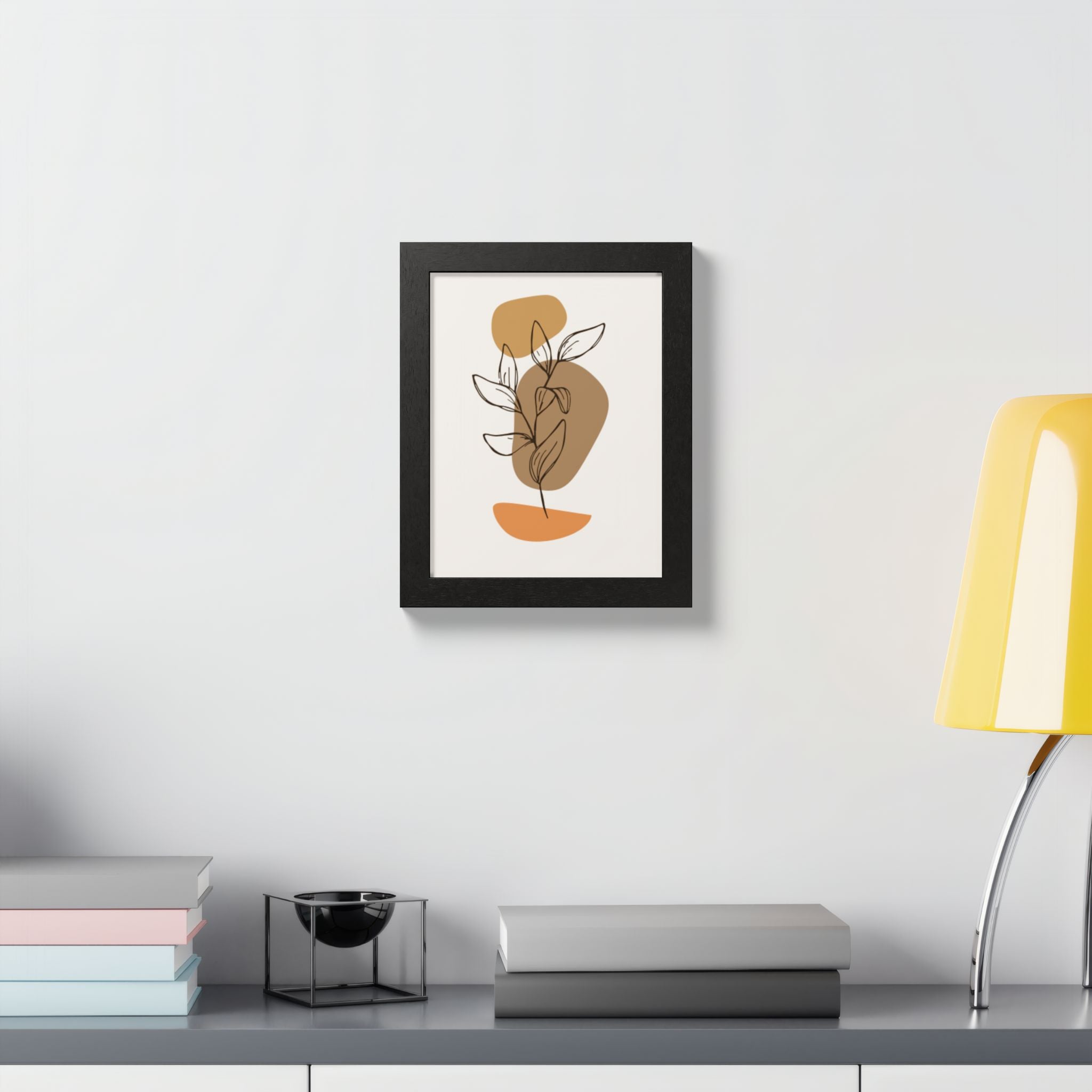 Multi-Color Framed Poster | Abstract Wall Art, Boho Home Decor | Pattern 9