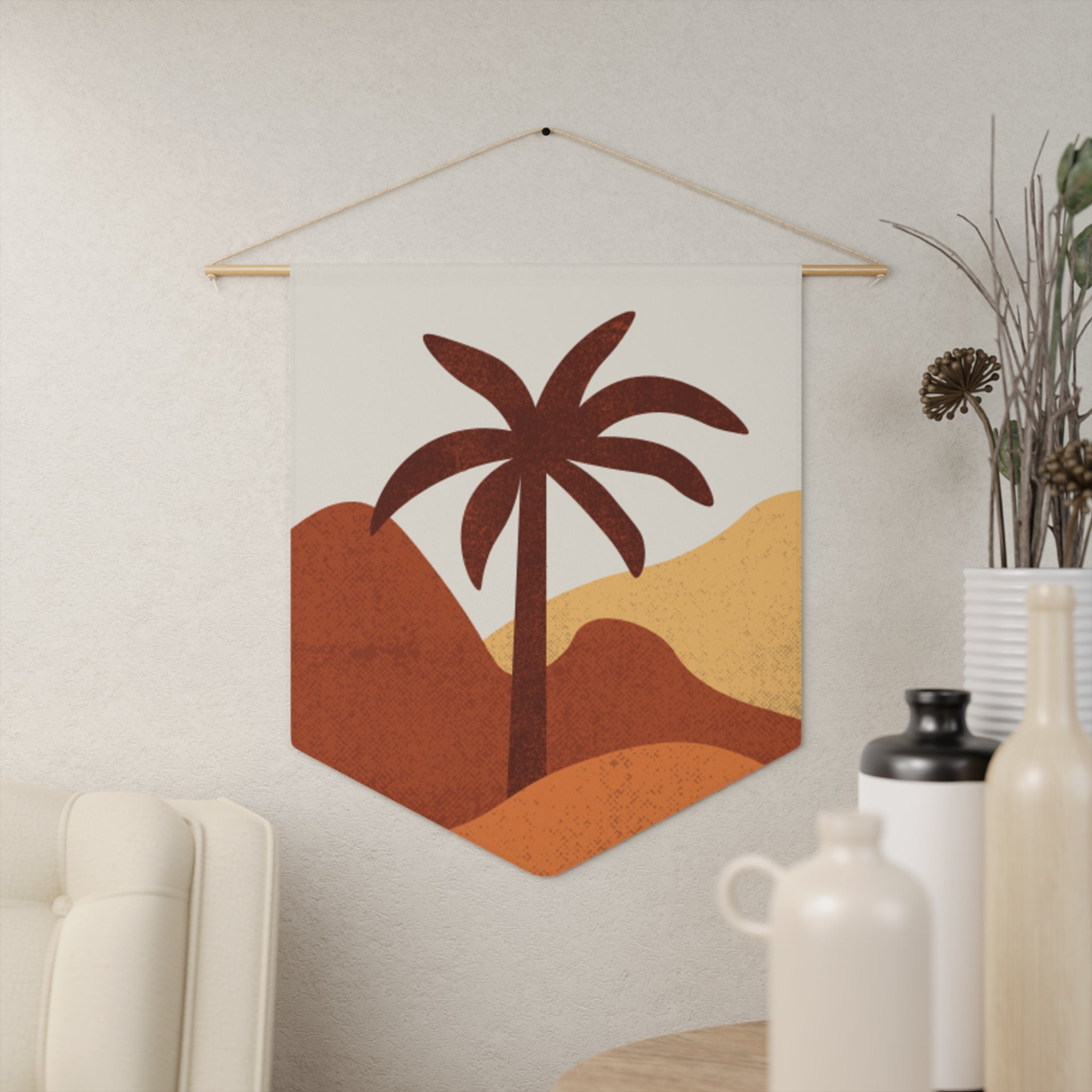 Pennant Flag/ Wall Art - Tropical Scene