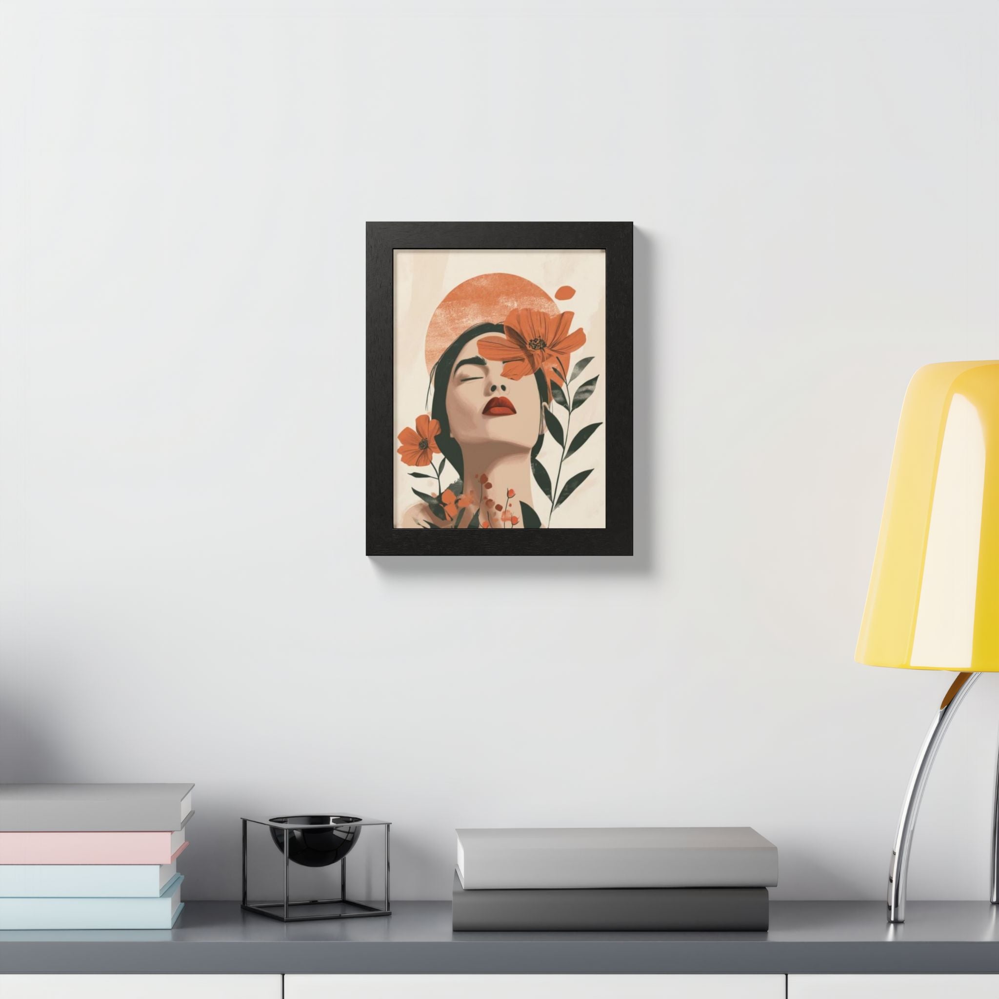 Multi-Color Framed Poster | Abstract Wall Art, Boho Home Decor | Pattern 10