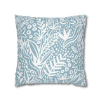 Two Way Cushion Cover, Throw pillow Case for Couch (Single Piece) : Floral Blue - SnugLiving