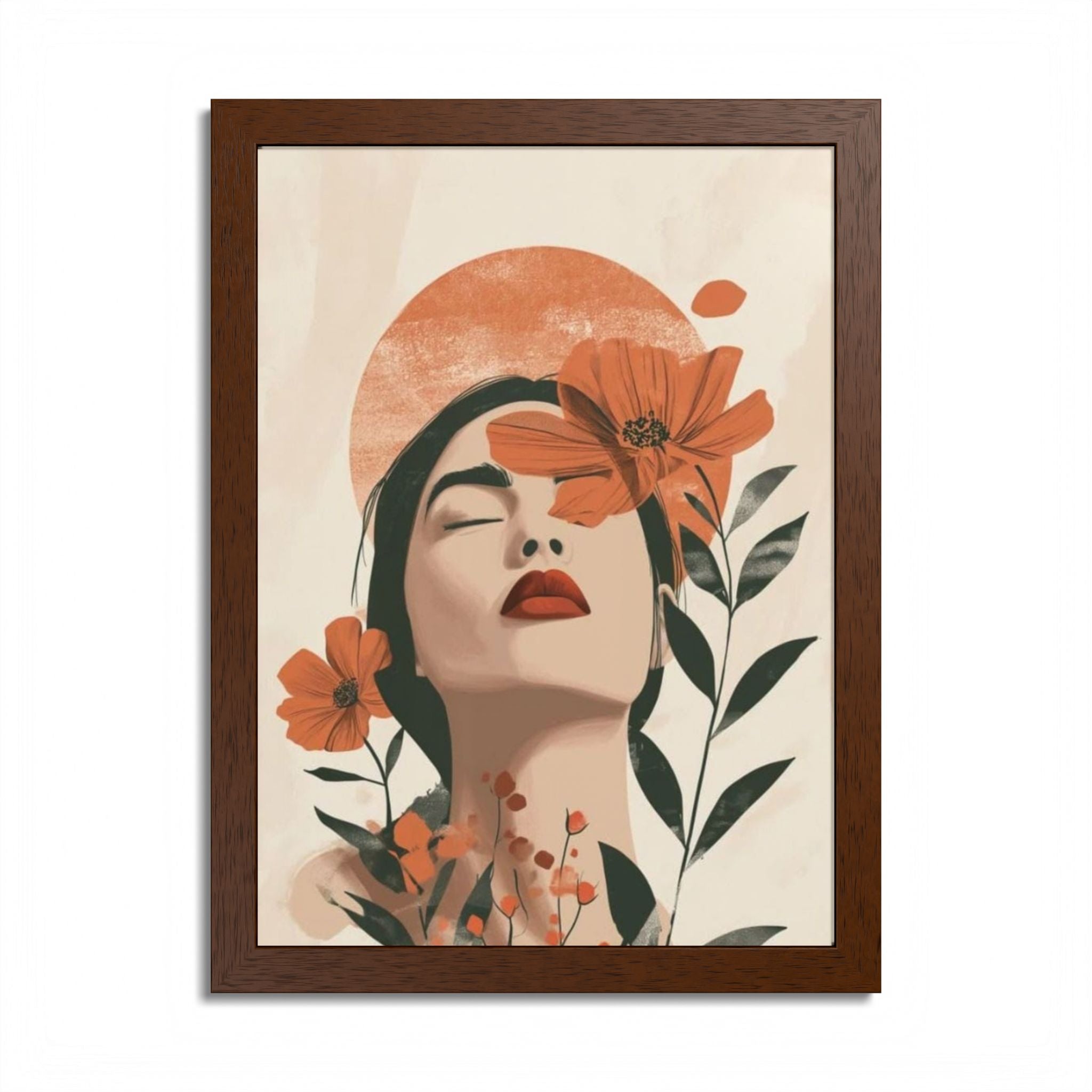 Multi-Color Framed Poster | Abstract Wall Art, Boho Home Decor | Pattern 10