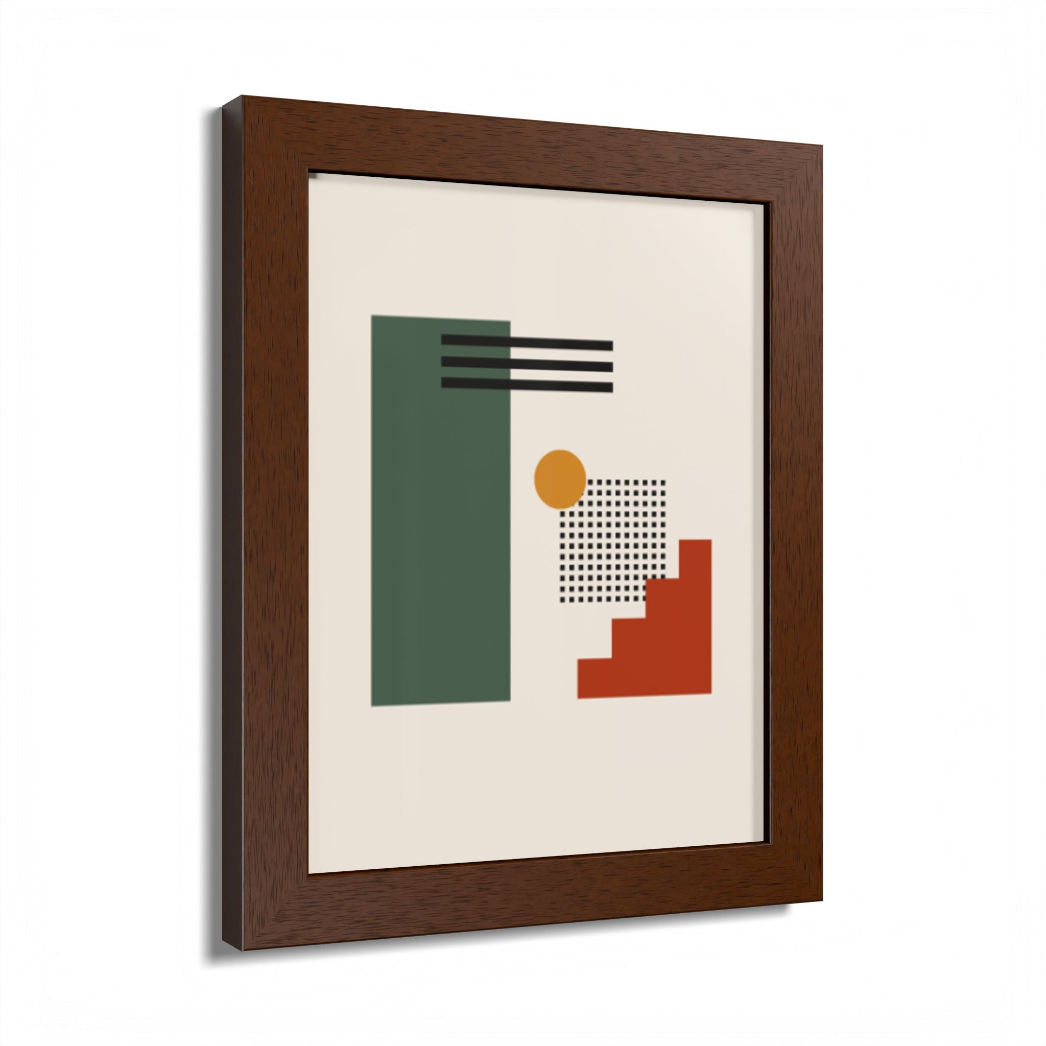 Multi-Color Framed Poster | Abstract Wall Art, Boho Home Decor | Pattern 3