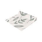 Hand-Drawn Leafy Green Table Runner – Modern Botanical Table Accent - SnugLiving