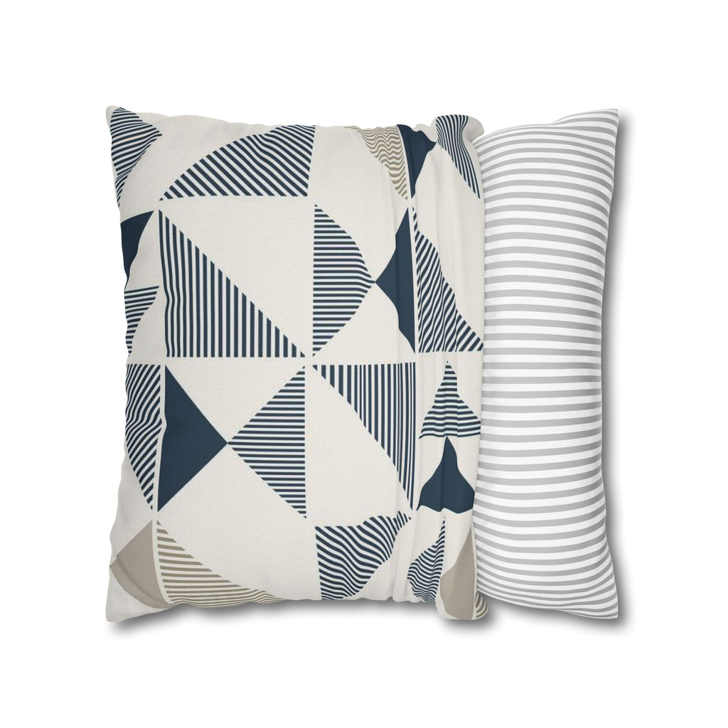 Two Way Cushion Cover, Throw pillow Case for Couch ( Single Piece) : Geometric Pattern