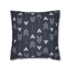 Cushion Cover, Throw pillow Case for Couch ( Single Piece) : Navy Mudcloth Arrow - SnugLiving