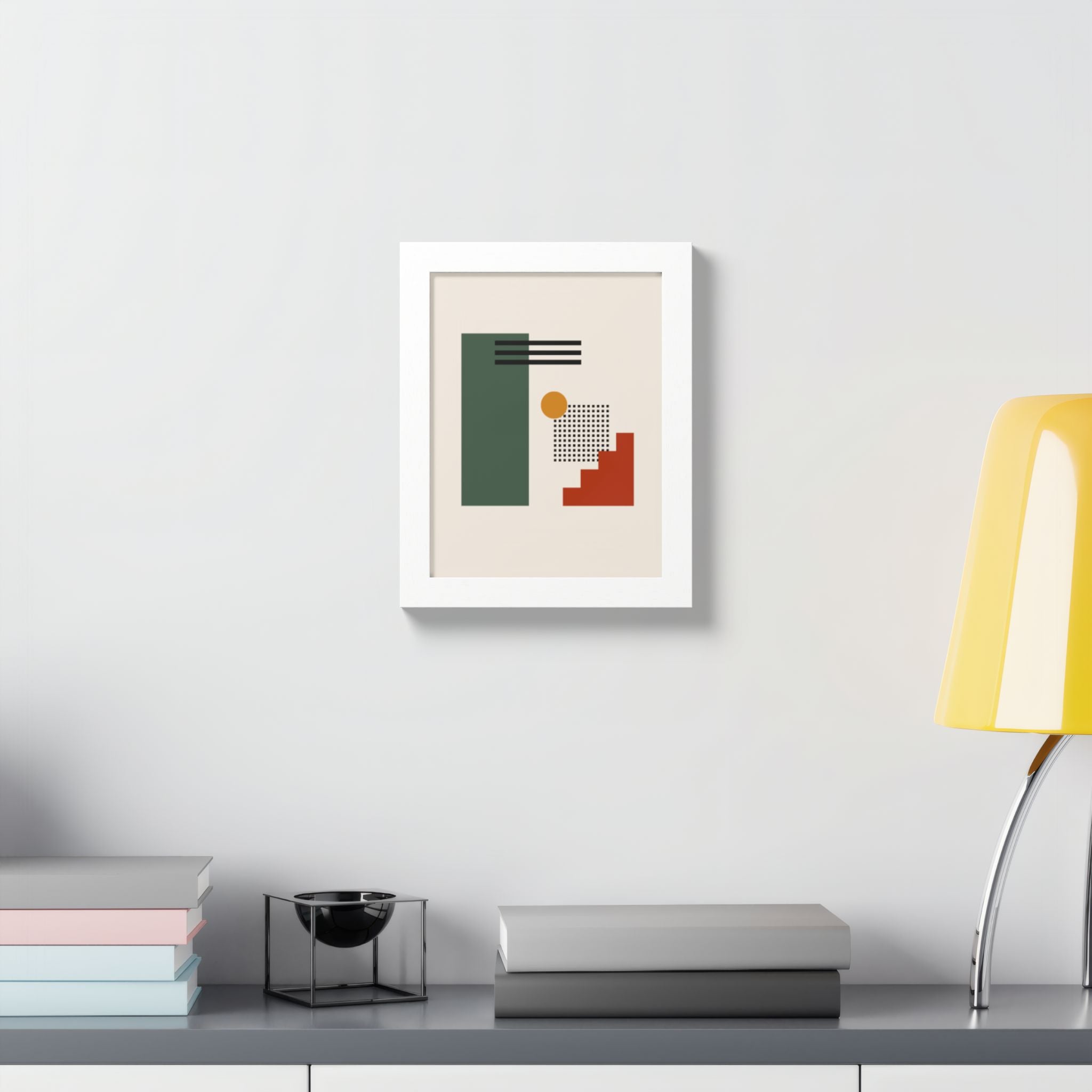 Multi-Color Framed Poster | Abstract Wall Art, Boho Home Decor | Pattern 3