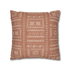Two Way Cushion Cover, Throw pillow Case for Couch ( Single Piece) : Pastel Grey Orange - SnugLiving