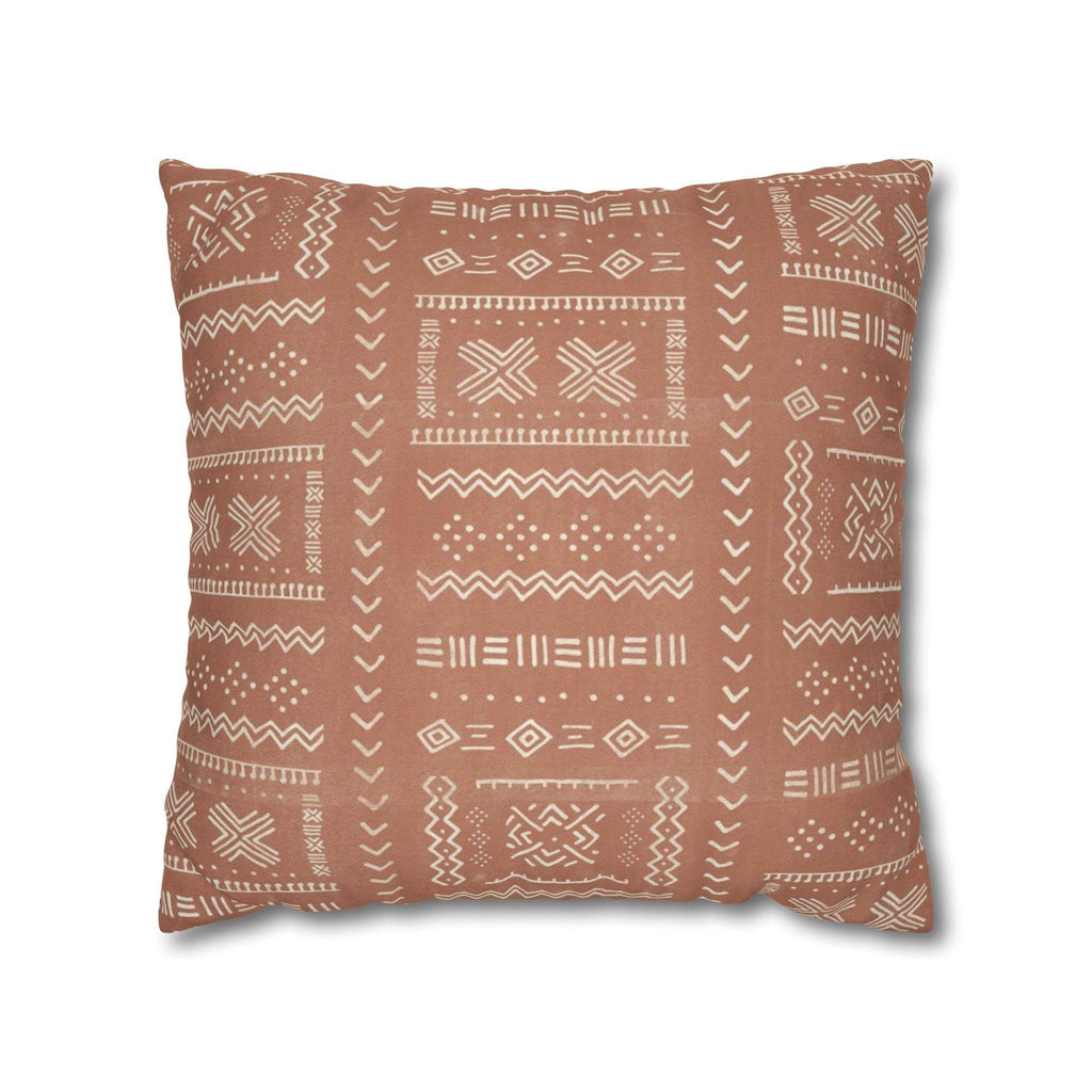 Cushion Cover, Throw pillow Case for Couch ( Single Piece) : Pastel Grey Orange - SnugLiving