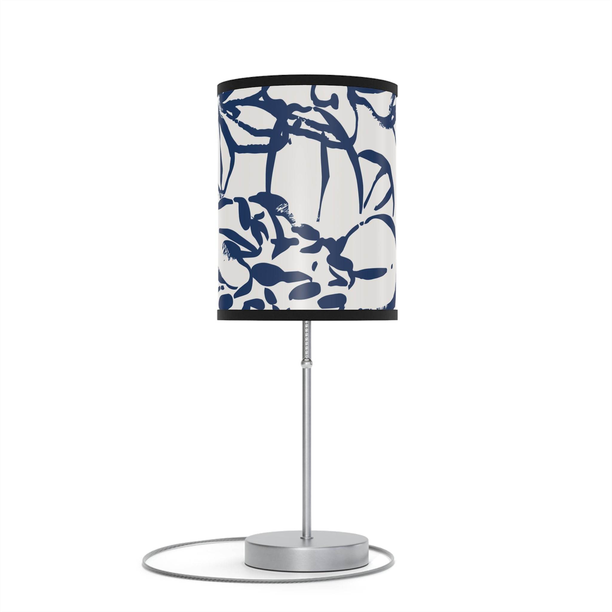 Elegant Floral Table Lamp for Living & Bedroom - Shade SLTL01 - SnugLiving