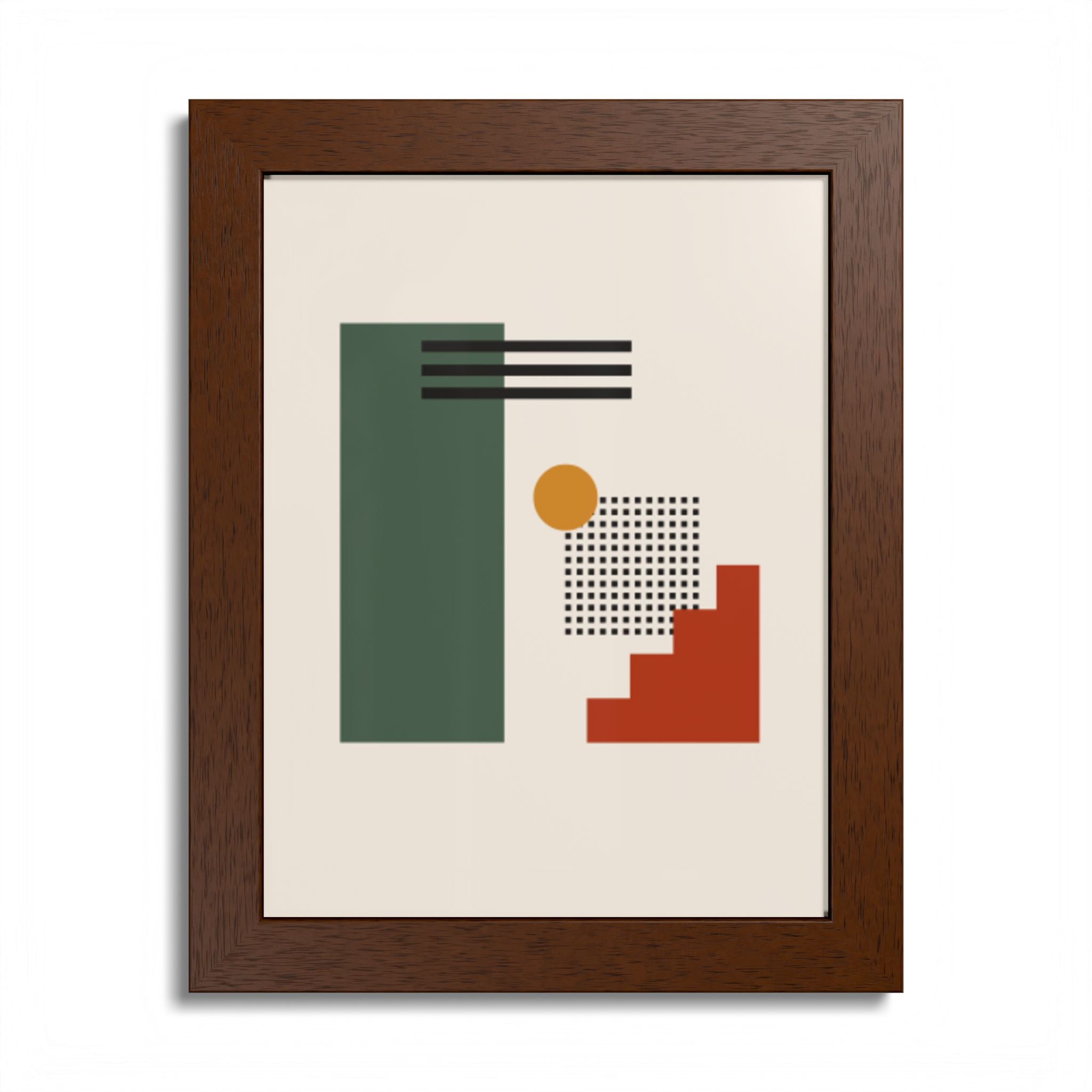 Multi-Color Framed Poster | Abstract Wall Art, Boho Home Decor | Pattern 3
