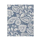 Microfiber Blanket | Soft Throw for Home Decor - Blue & White Floral - SnugLiving