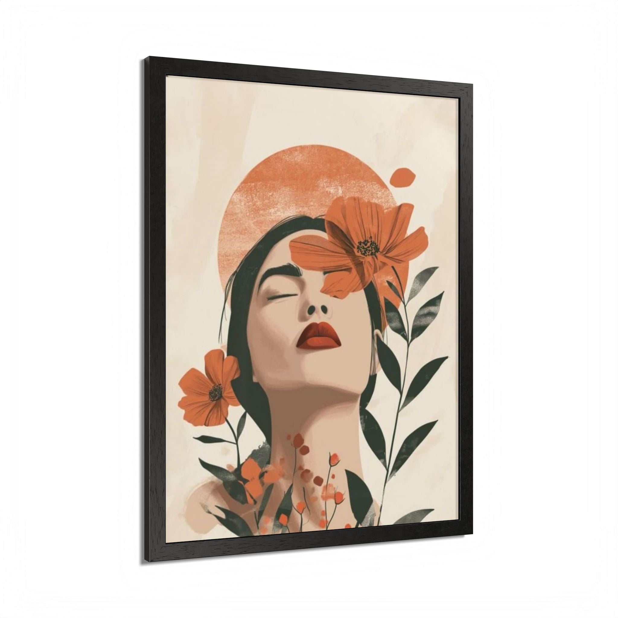 Multi-Color Framed Poster | Abstract Wall Art, Boho Home Decor | Pattern 10