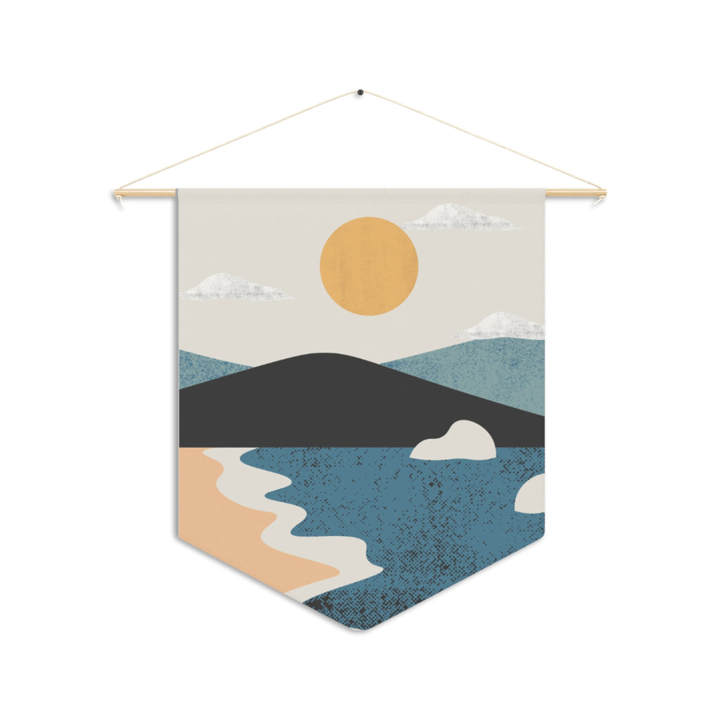 Pennant Flag/Wall Art for Home Decor - Beach Scene