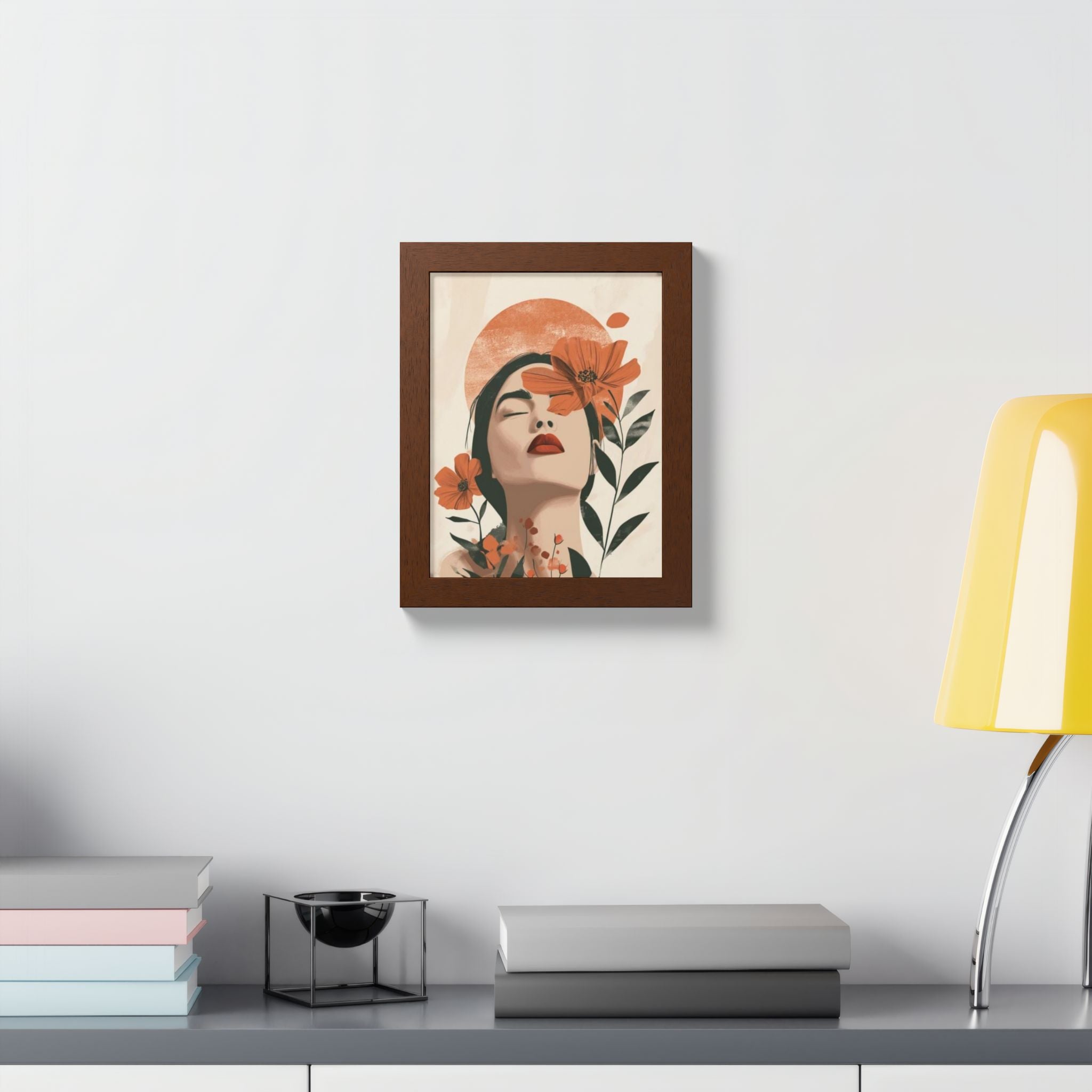 Multi-Color Framed Poster | Abstract Wall Art, Boho Home Decor | Pattern 10