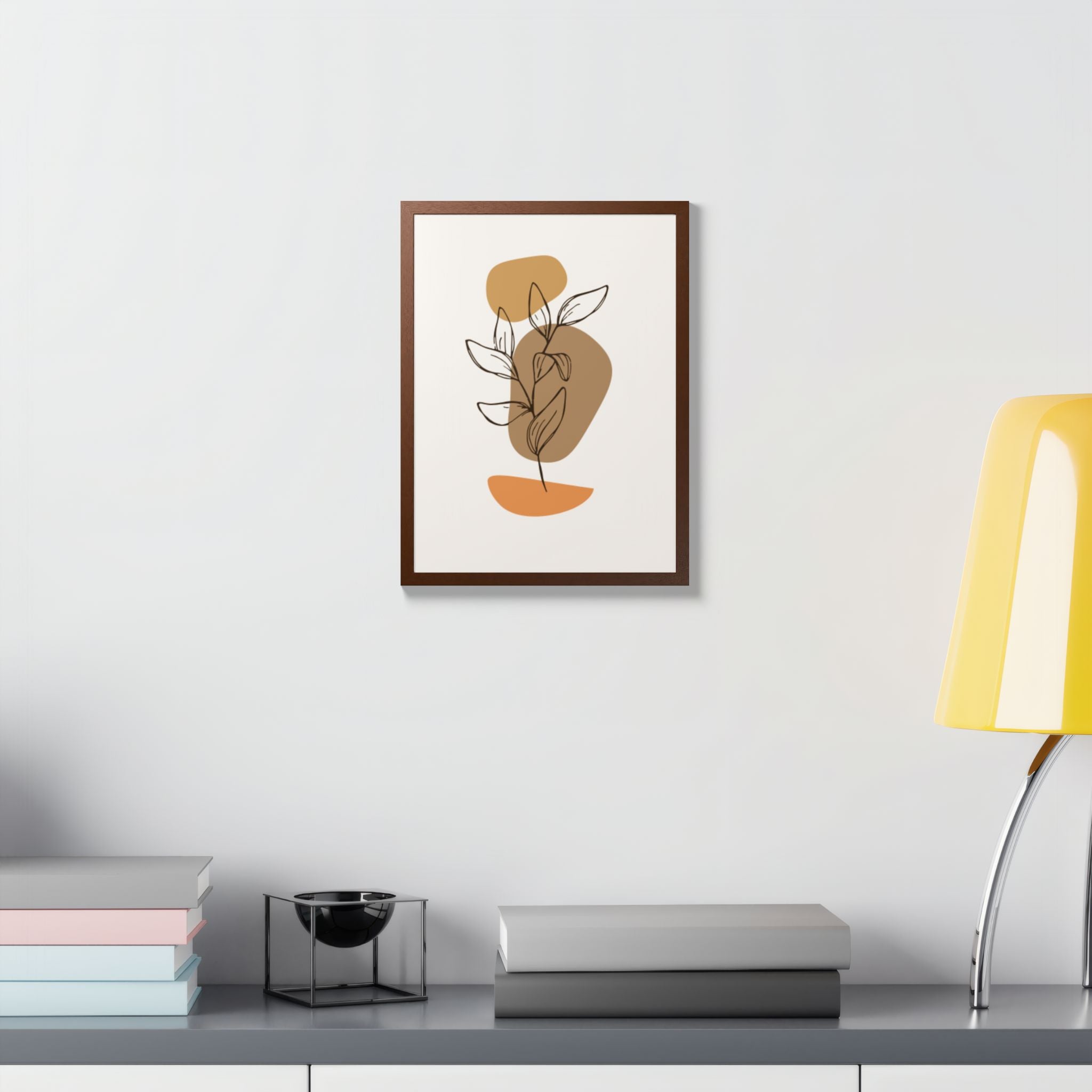 Multi-Color Framed Poster | Abstract Wall Art, Boho Home Decor | Pattern 9