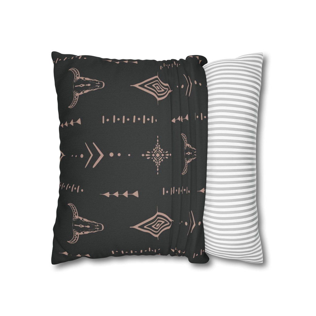 Cushion Cover, Throw pillow Case for Couch ( Single Piece) : Charcoal Black - SnugLiving