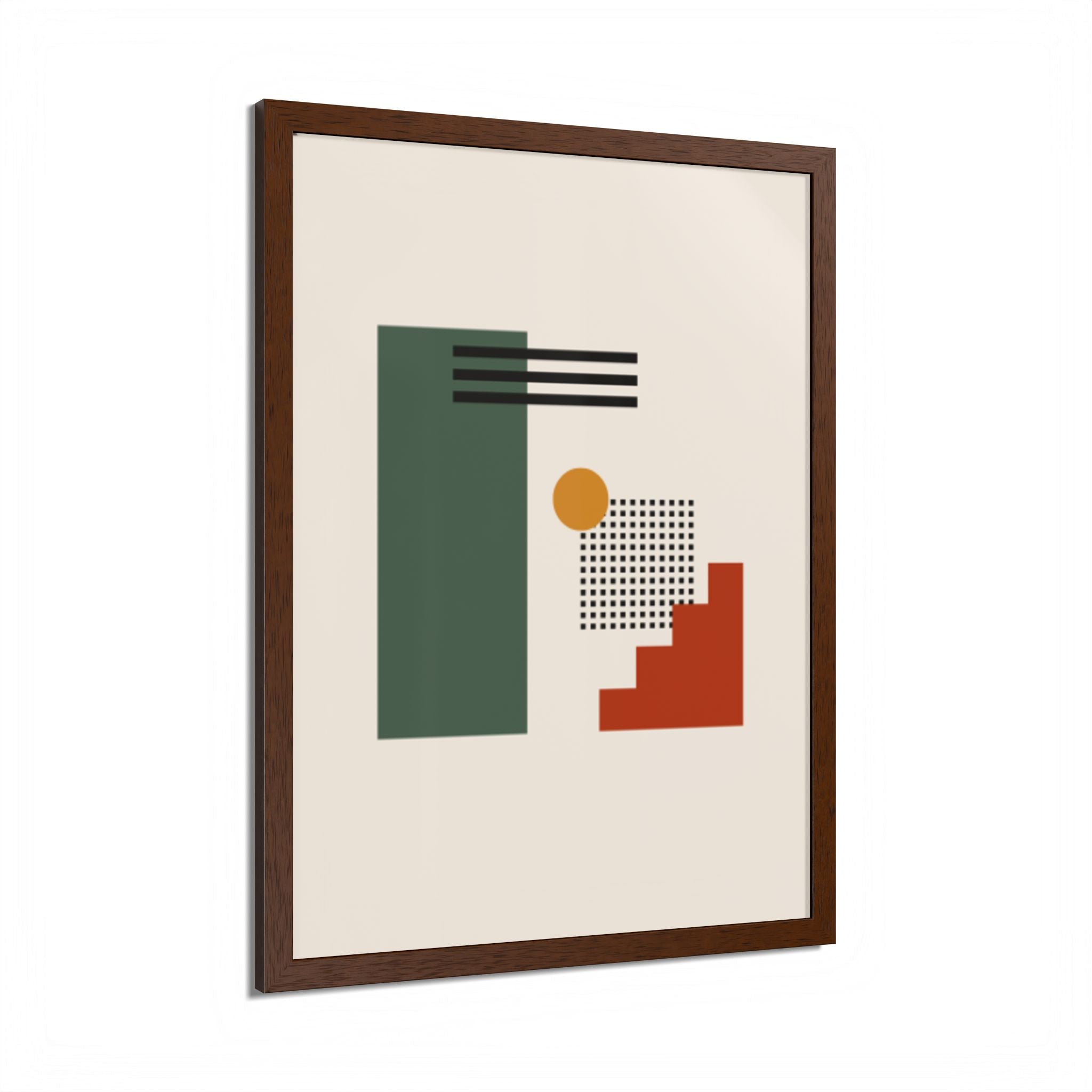 Multi-Color Framed Poster | Abstract Wall Art, Boho Home Decor | Pattern 3