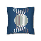 Two Way Cushion Cover, Throw pillow Case for Couch (Single Piece) : Blue Pattern - SnugLiving