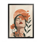 Multi-Color Framed Poster | Abstract Wall Art, Boho Home Decor | Pattern 10 - SnugLiving