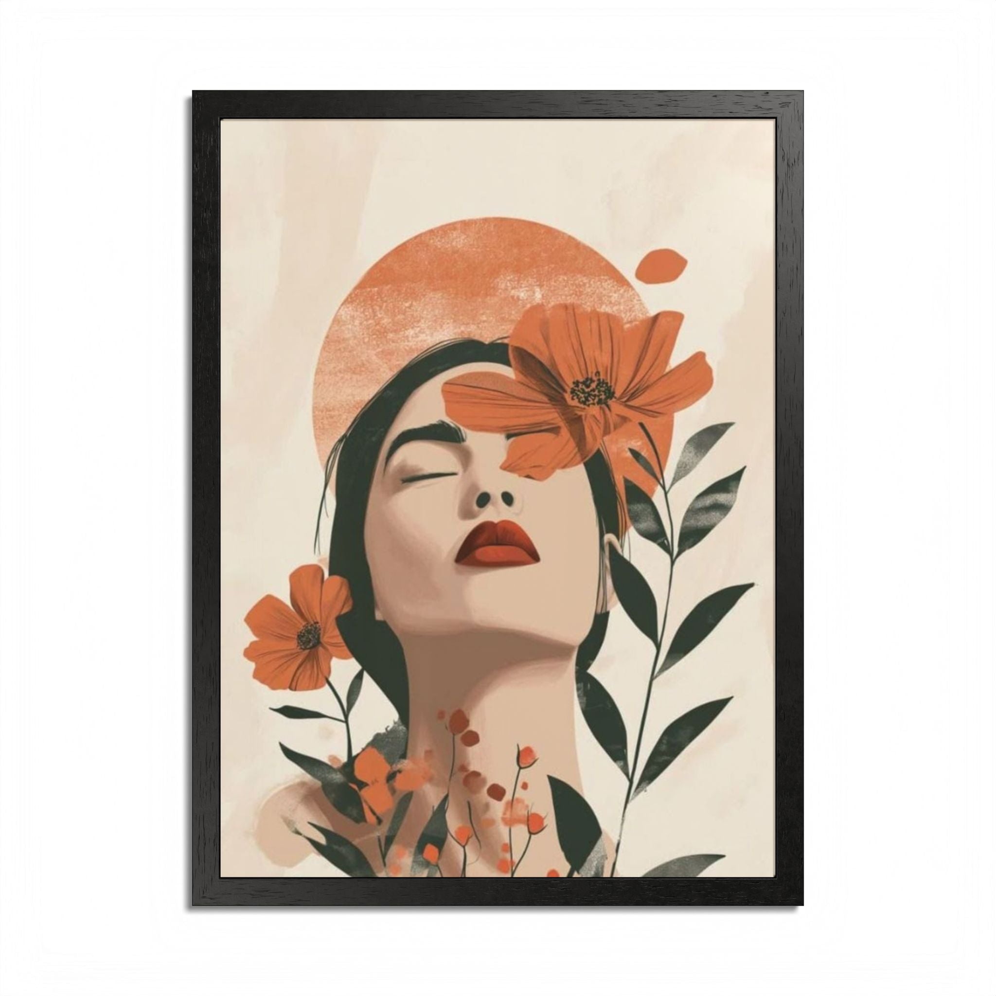 Multi-Color Framed Poster | Abstract Wall Art, Boho Home Decor | Pattern 10