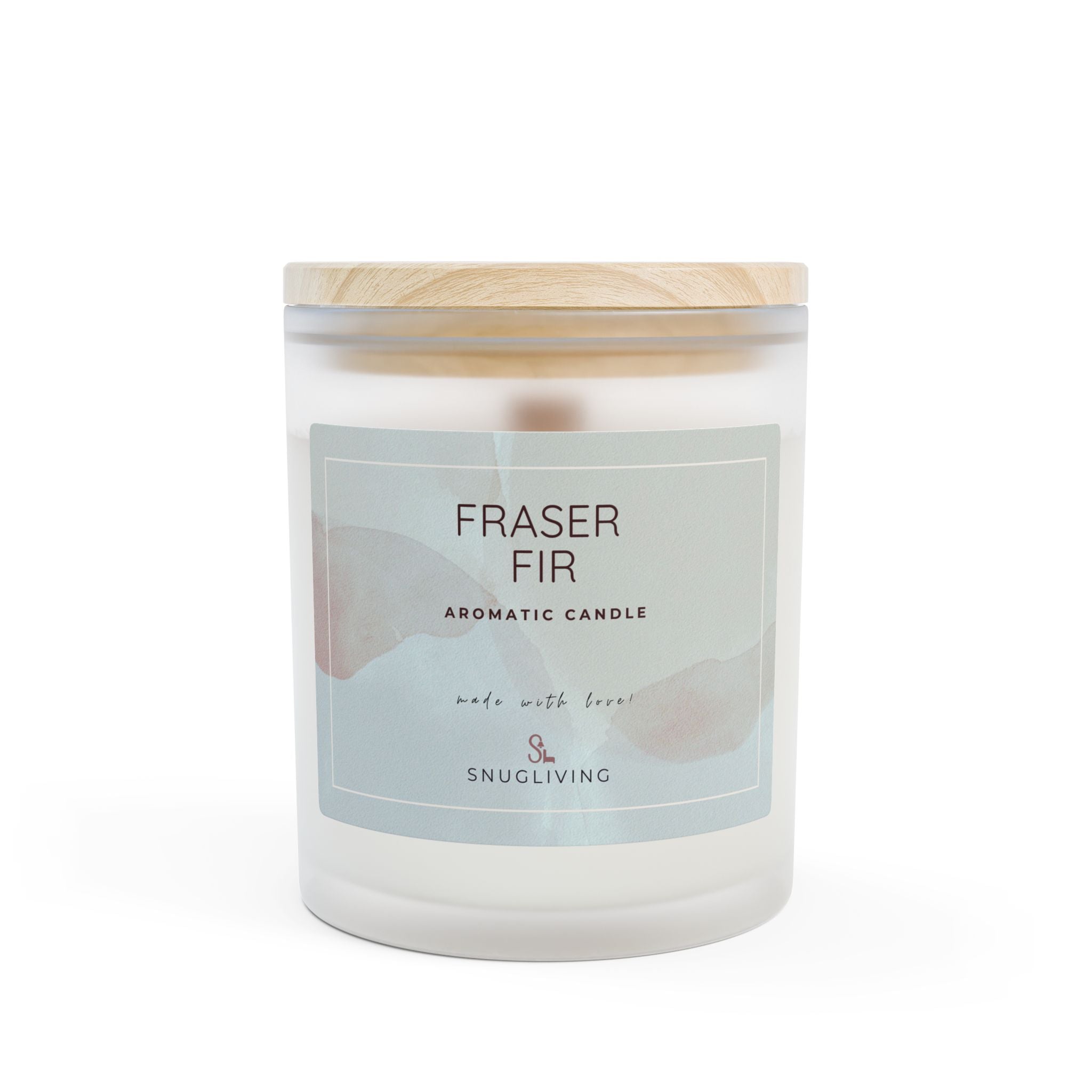 SnugLiving Aromatic/Scented Glass Candle, 11oz : Fraser Fir