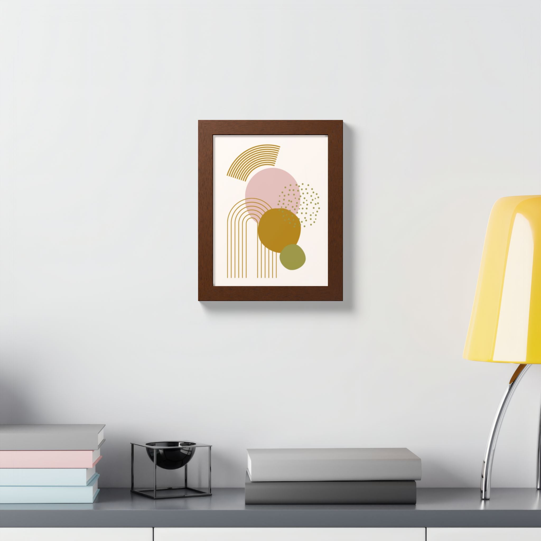 Multi-Color Framed Poster | Abstract Wall Art, Boho Home Decor| Pattern 1
