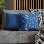 Cushion Cover, Throw pillow Case for Couch (Single Piece) : Azure - SnugLiving