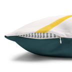 Cushion Cover, Throw pillow Case for Couch (Single Piece) : Green & White - SnugLiving