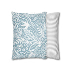 Two Way Cushion Cover, Throw pillow Case for Couch (Single Piece) : Floral Blue - SnugLiving