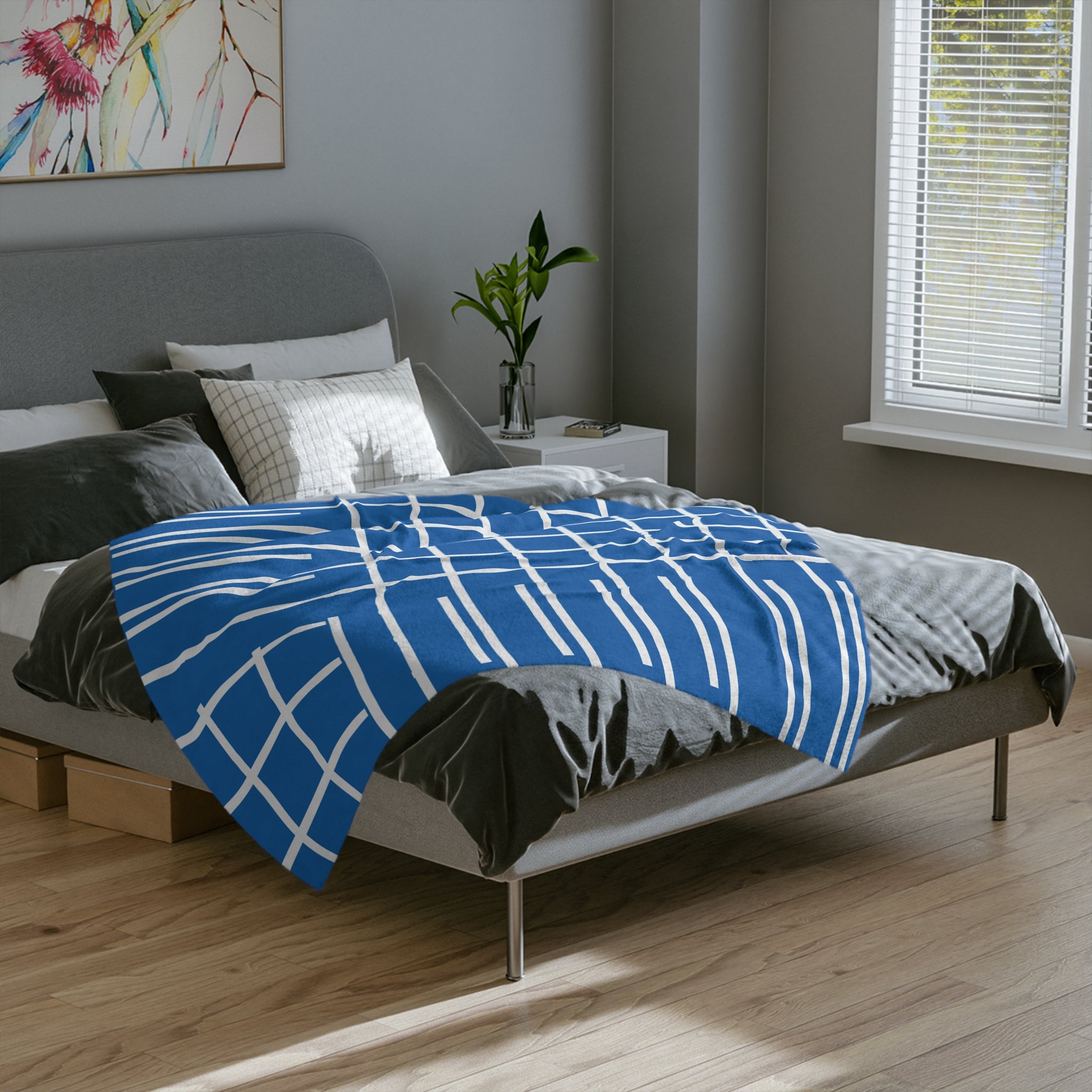Microfiber Blanket | Soft Throw for Home Decor - Royal Blue