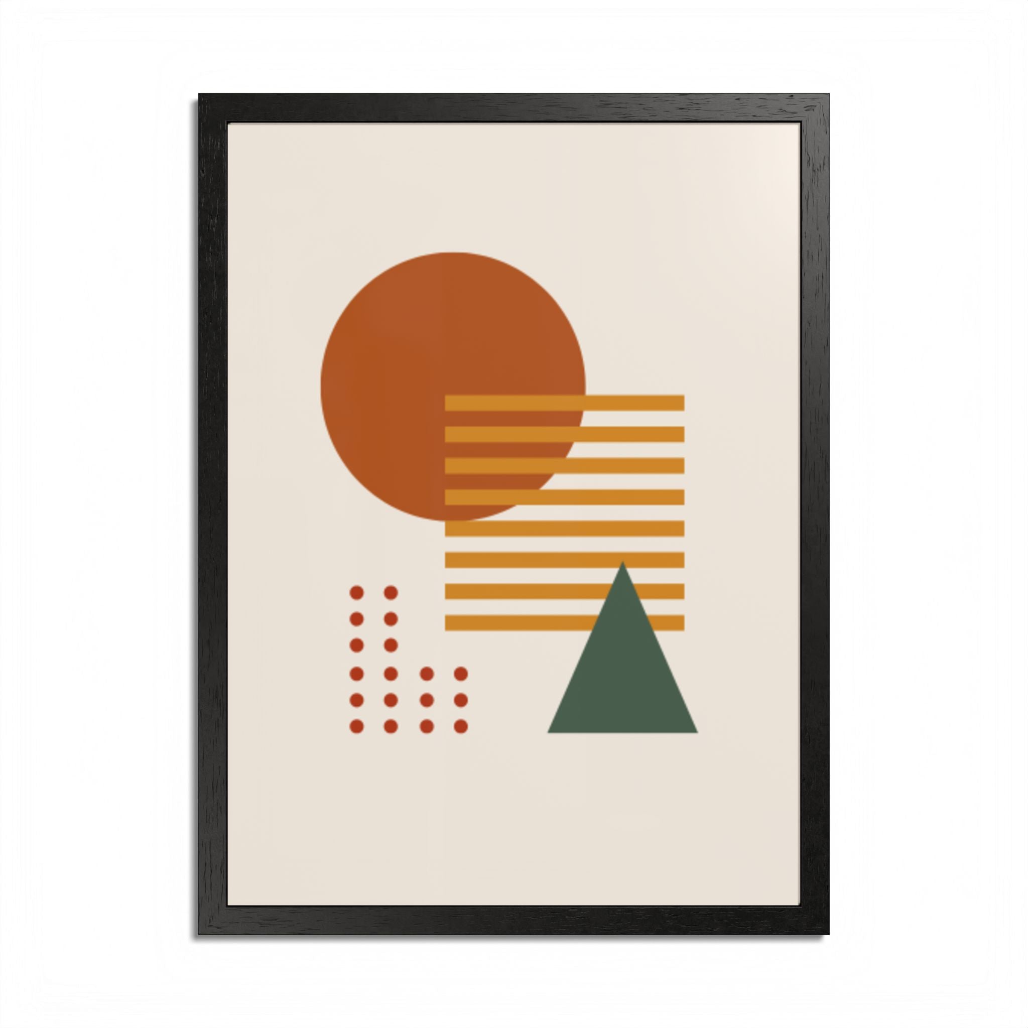 Multi-Color Framed Poster | Abstract Wall Art, Boho Home Decor | Pattern 2