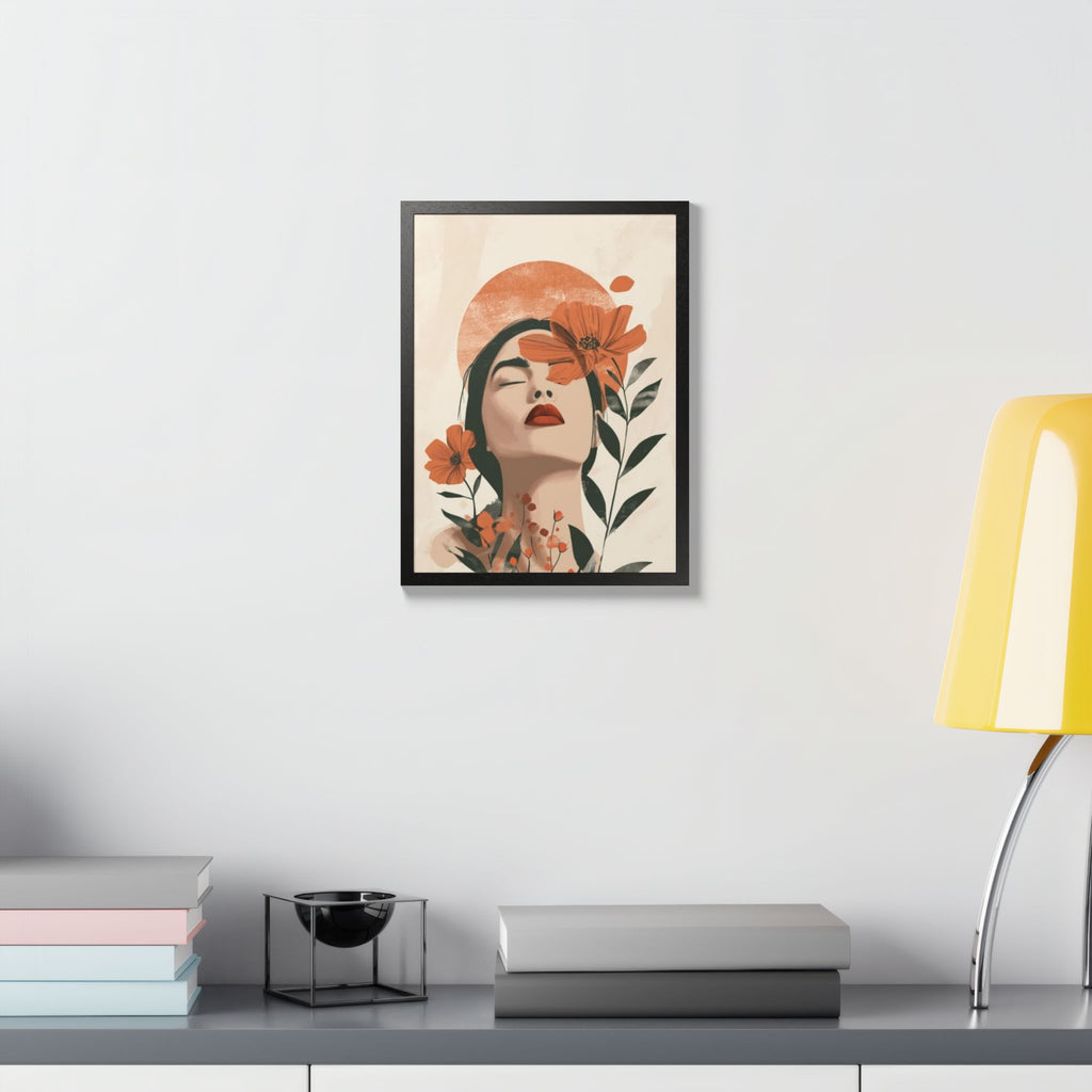 Multi-Color Framed Poster | Abstract Wall Art, Boho Home Decor | Pattern 10