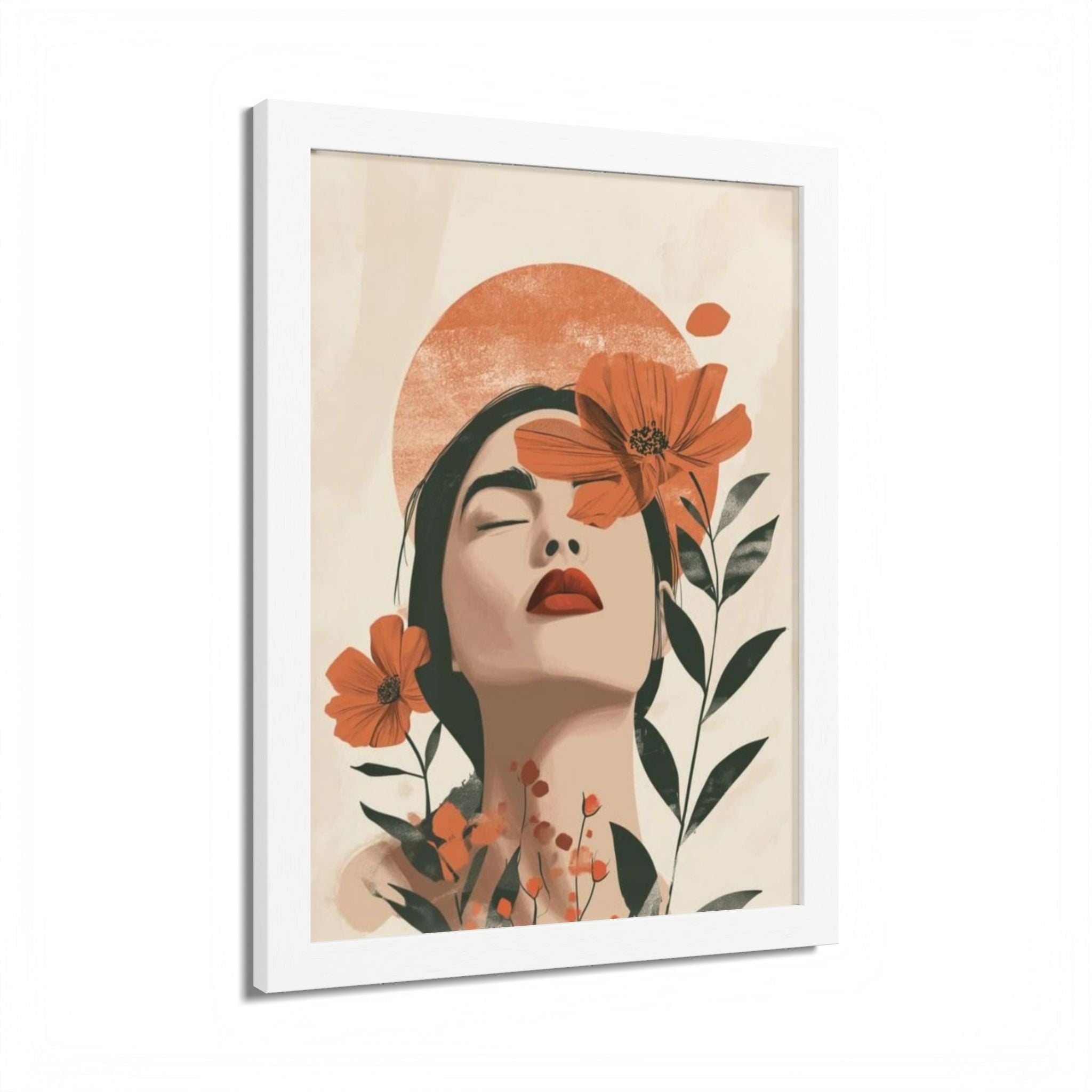 Multi-Color Framed Poster | Abstract Wall Art, Boho Home Decor | Pattern 10