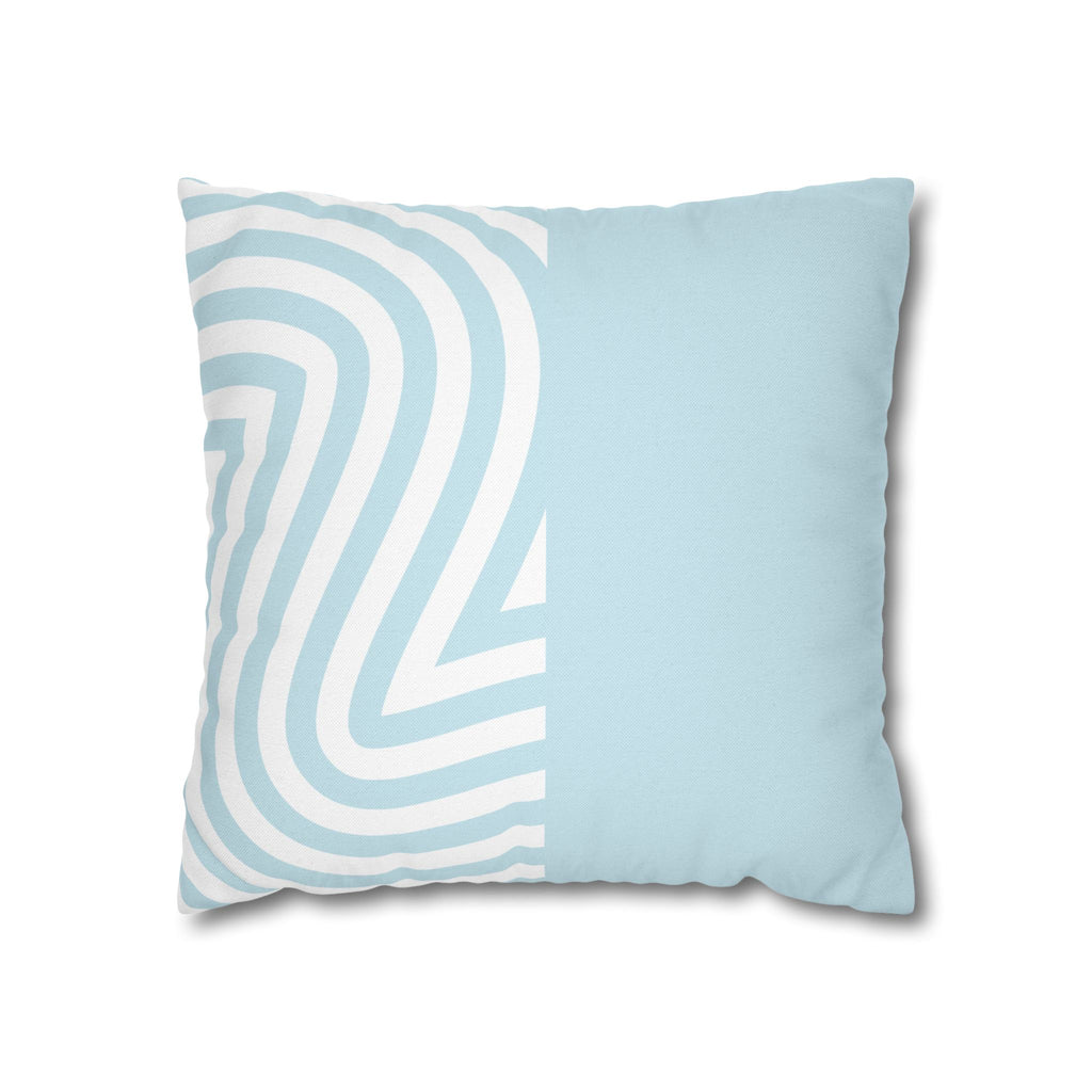 Two Way Cushion Cover, Throw pillow Case for Couch (Single Piece) : Light Azure