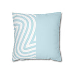 Two Way Cushion Cover, Throw pillow Case for Couch (Single Piece) : Light Azure - SnugLiving