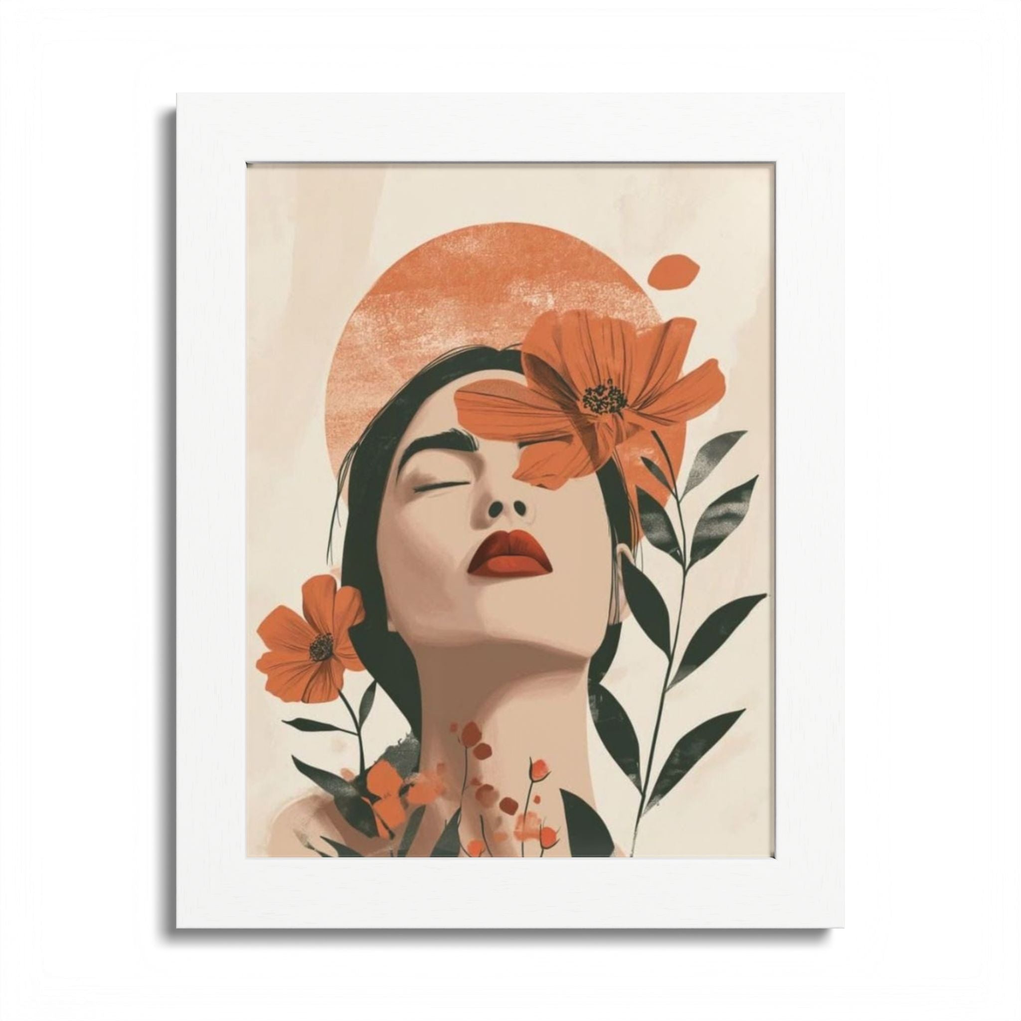 Multi-Color Framed Poster | Abstract Wall Art, Boho Home Decor | Pattern 10