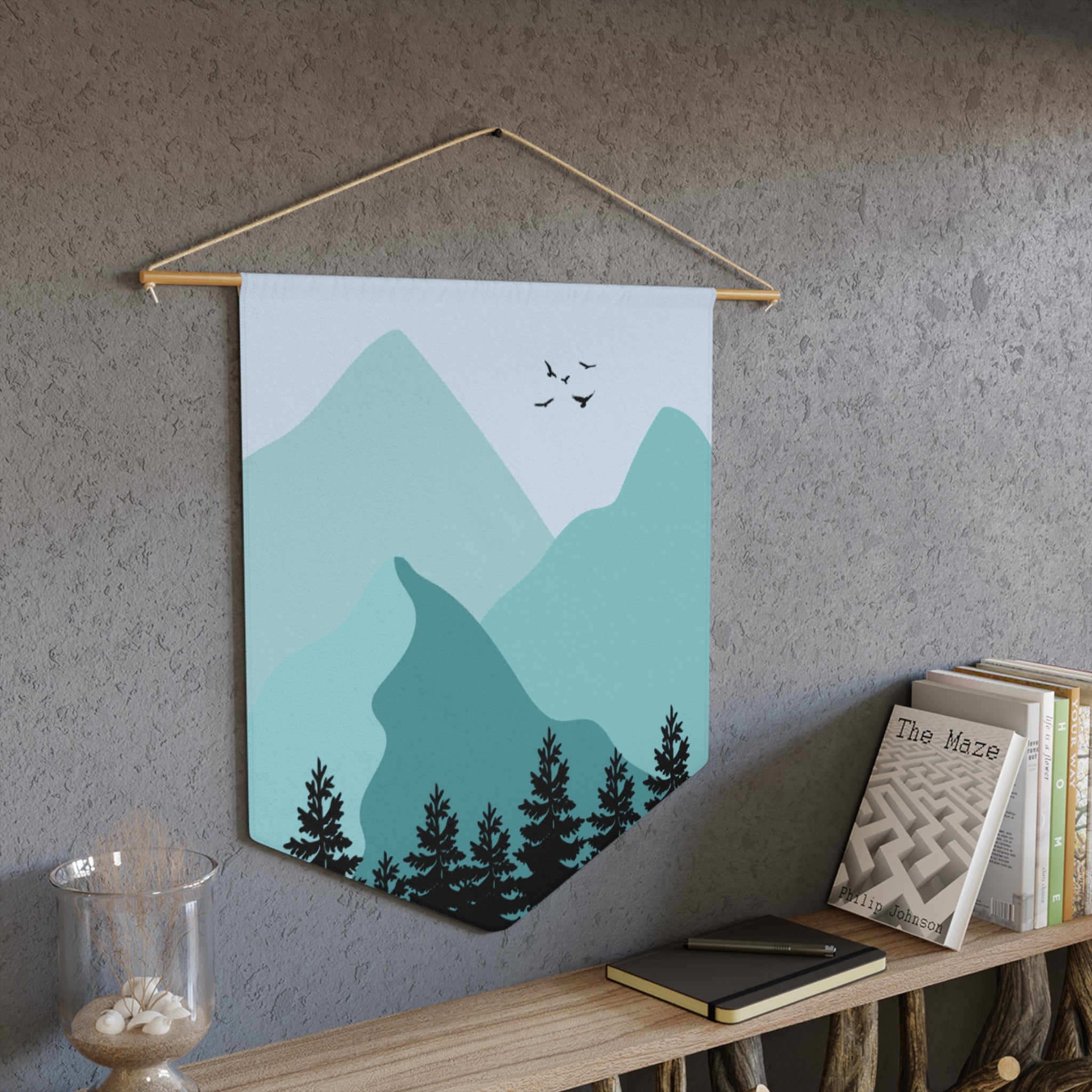 Pennant Flag/Wall Art - Mountain Scene