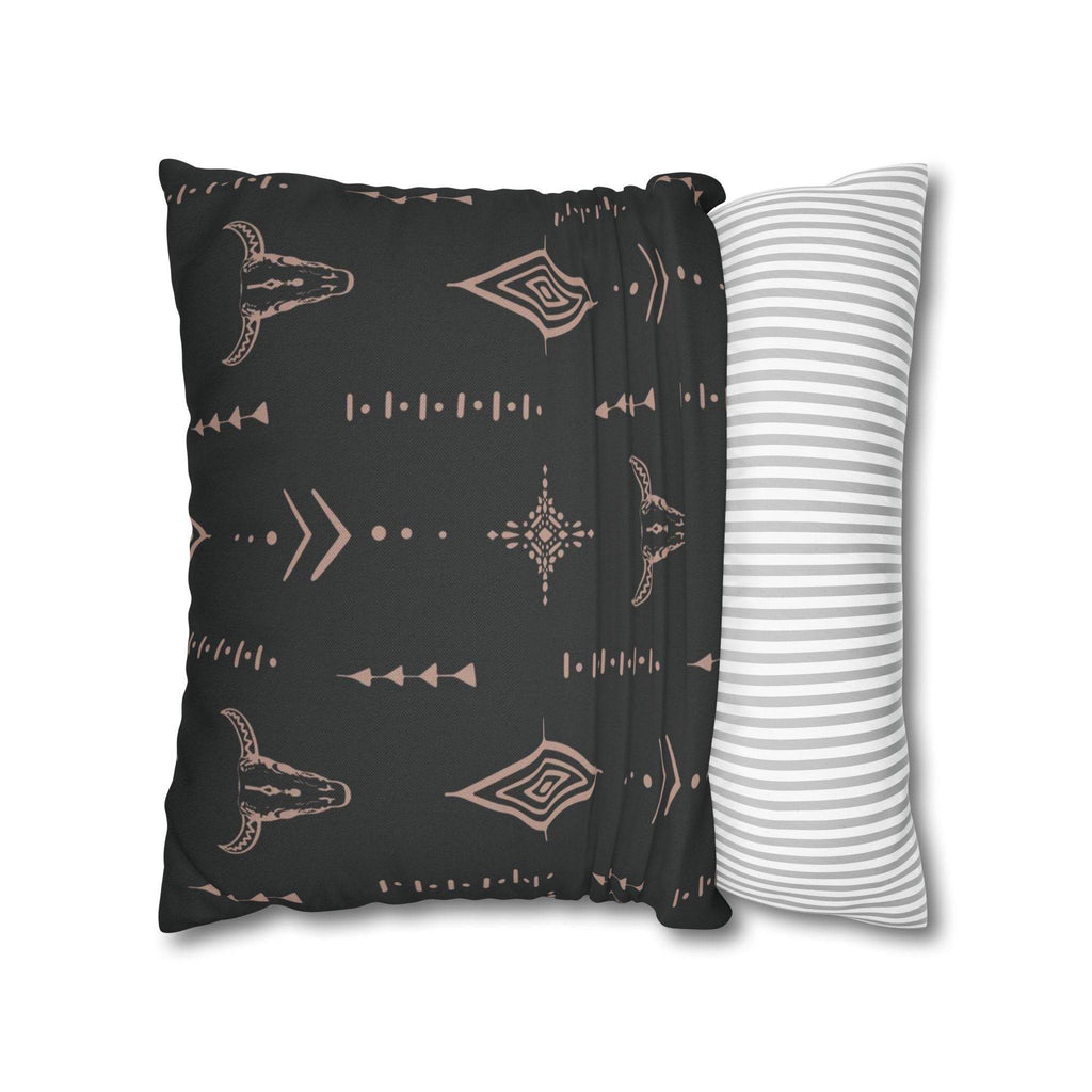 Cushion Cover, Throw pillow Case for Couch ( Single Piece) : Charcoal Black - SnugLiving