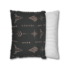 Two Way Cushion Cover, Throw pillow Case for Couch ( Single Piece) : Charcoal Black - SnugLiving