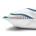 Two Way Cushion Cover, Throw pillow Case for Couch (Single Piece) : Grey Azure - SnugLiving