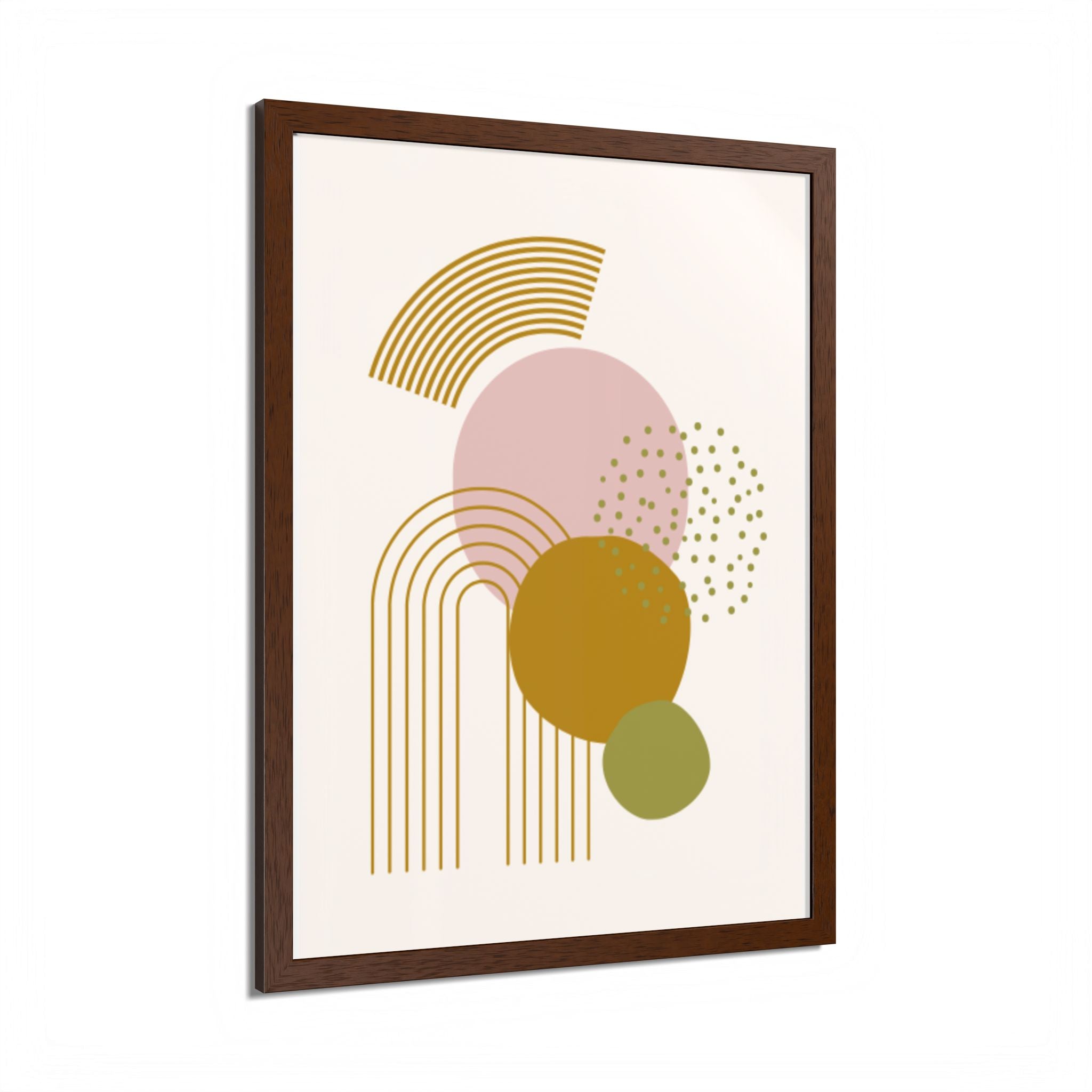 Multi-Color Framed Poster | Abstract Wall Art, Boho Home Decor| Pattern 1